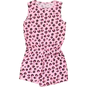 Mintás rózsaszín playsuit (140) lány