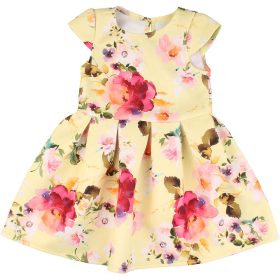 St Bernard Virágos sárga ruha (80) baba