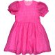Kockás rózsaszín ruha (110) kislány