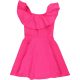 Miss E-vie Fodros rózsaszín ruha (122) kislány