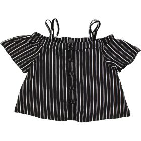 Primark Csíkos fekete felső (134) lány