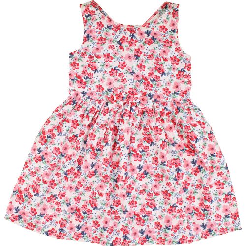 H&M Pirosvirágos ruha (110) kislány