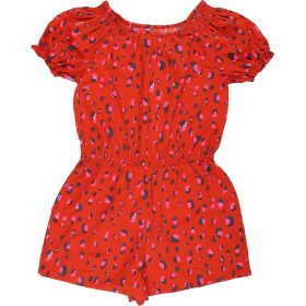 Next Mintás barna playsuit (140) lány