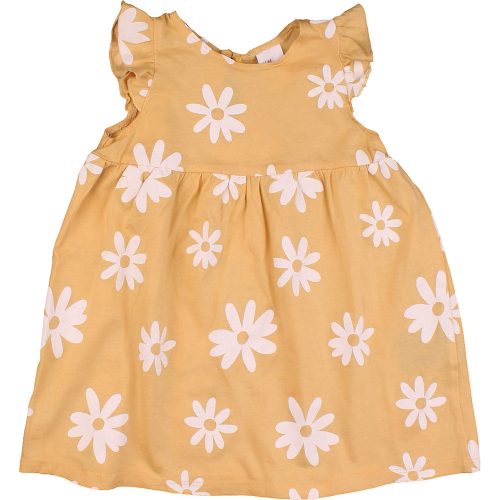 H&M Virágos sárga ruha (74) baba