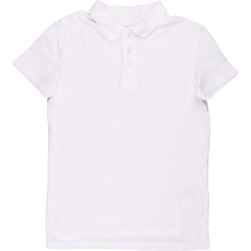 Fehér piké ingpóló (134-140) fiú