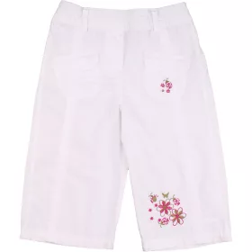 Kiki&Koko Hímzett fehér nadrág (98) kislány