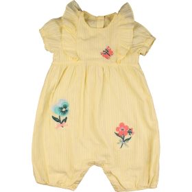 Nutmeg Hímzett sárga playsuit (98) kislány