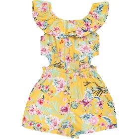 Primark Virágos sárga playsuit (140) lány