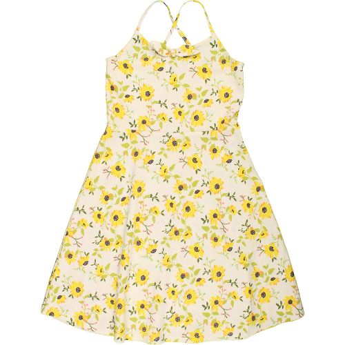 TU Virágos sárga ruha (152) lány