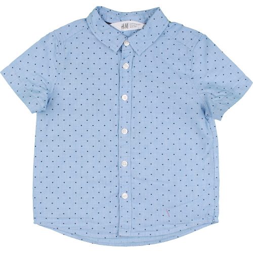 H&M Pöttyös kék ing (92) kisfiú