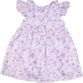 Lilavirágos ruha (80) baba