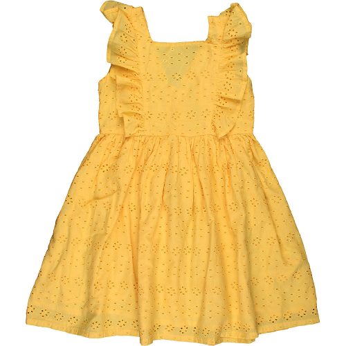 Minoti Madeirás sárga ruha (104-110) kislány