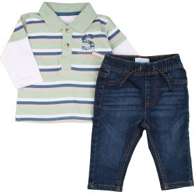 Csíkos-farmer szett (68) baba