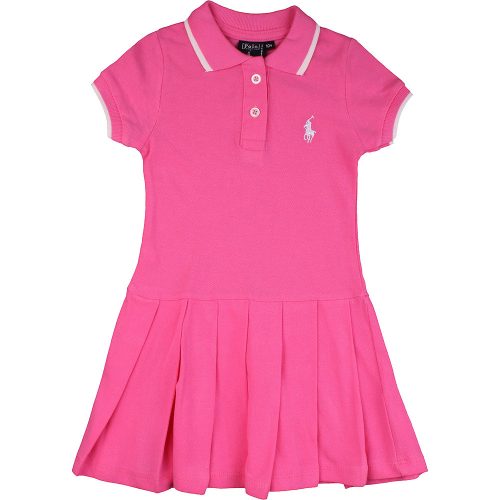 Rózsaszín piké ruha (104) kislány