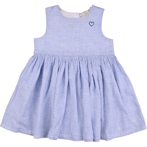 H&M Kék vászonruha (86) baba