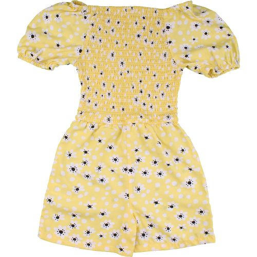 Pep&Co Virágos sárga playsuit (122) kislány