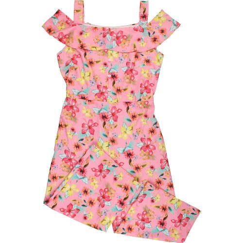 Next Virágos rózsaszín jumpsuit (164) tini lány