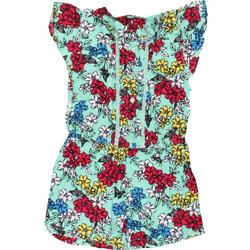 Matalan Virágos zöld playsuit (104) kislány