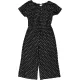 F&F Pöttyös fekete jumpsuit (128) kislány