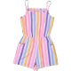 F&F Színescsíkos playsuit (146) lány