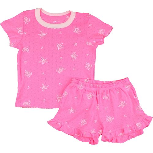 Áttört rózsaszín pizsama (98) kislány