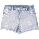 TU Rózsaszíngombos farmershort (146) lány