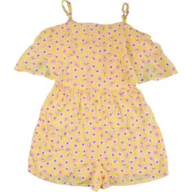 New Look Virágos sárga playsuit (140) lány