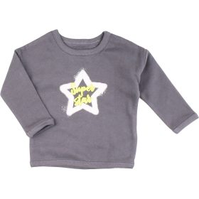 Csillagos grafit pulóver (80) baba