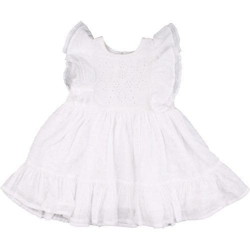 Next Hímzett  fehér ruha (68) baba