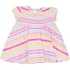 F&F Színescsíkos ruha (68) baba