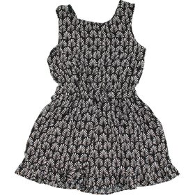 Next Mintás fekete playsuit (122) kislány