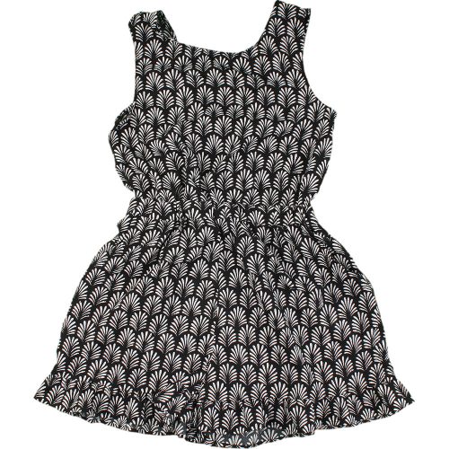 Next Mintás fekete playsuit (122) kislány