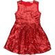 Flitteres piros ruha (128) kislány