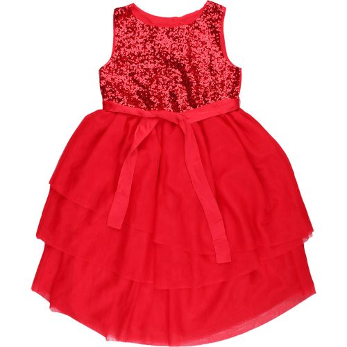H&M Flitteres piros tüllruha (116) kislány