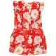 River Island Virágos piros playsuit (134) lány