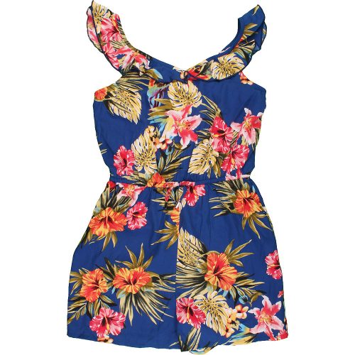 Primark Virágos kék playsuit (152) lány