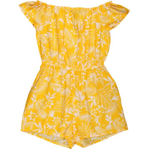 New Look Virágos sárga playsuit (152) lány