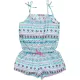 Young Dimension Türkizmintás playsuit (152) lány