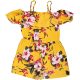 Miss E-vie Virágos sárga playsuit (146-152) lány