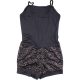 Flitteres fekete playsuit (134-140) lány