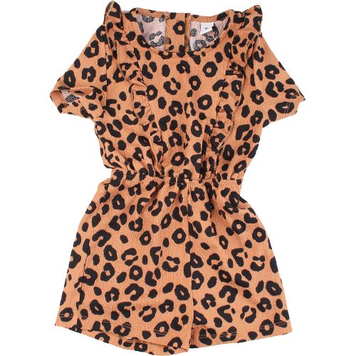 TU Mintás barna playsuit (92) kislány