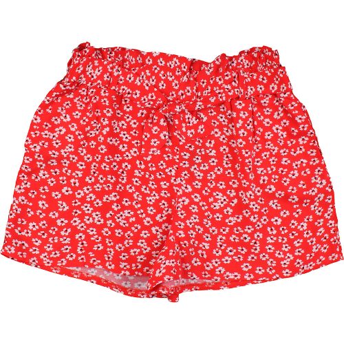 Primark Virágos piros short (128) kislány