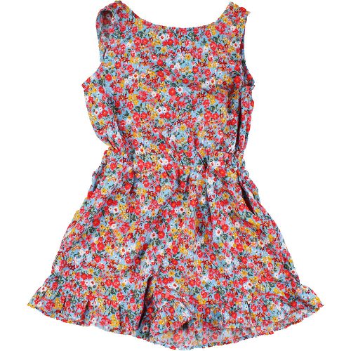 Next Virágos kék playsuit (98) kislány