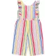 TU Színescsíkos jumpsuit (110-116) kislány