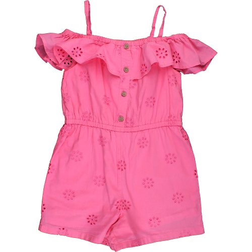 F&F Madeirás rózsaszín playsuit (140) lány