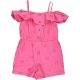 F&F Madeirás rózsaszín playsuit (140) lány