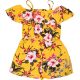 Miss E-vie Virágos sárga playsuit (152) lány