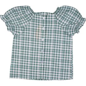 Zöldkockás felső (110) kislány