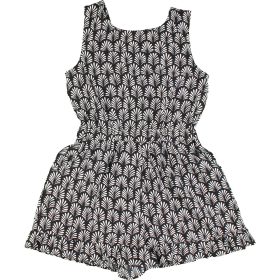 Next Mintás fekete playsuit (110) kislány