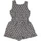 Next Mintás fekete playsuit (110) kislány